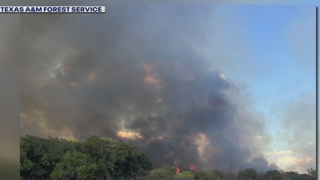 Lampasas County wildfire almost contained